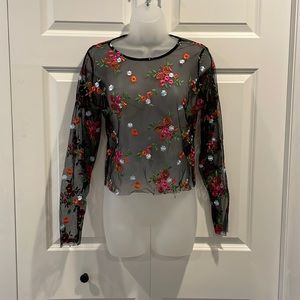 kimchi Blue Urban Outfitters Sheer Top